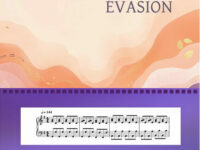 1ère portée de la partition pdf de "Évasion" pour piano